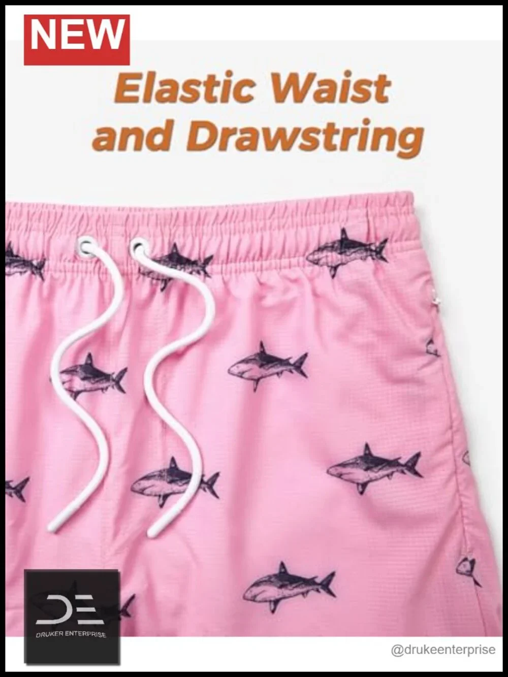 Men's Swim Trunks with Compression Liner Board Shorts Zipper Pockets